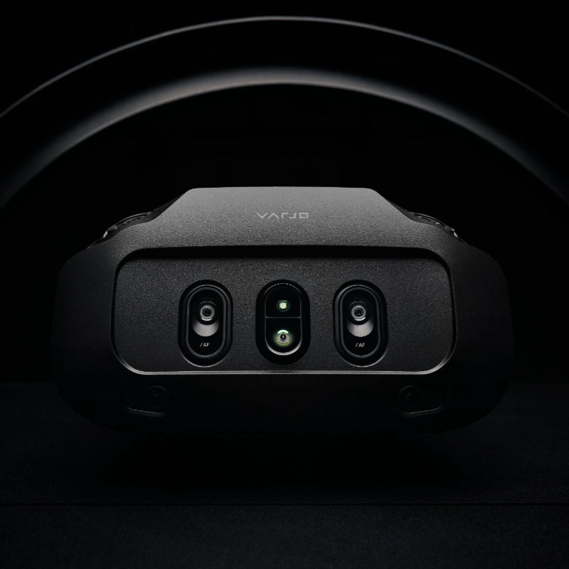 A close up of a Varjo XR-4 XR headset