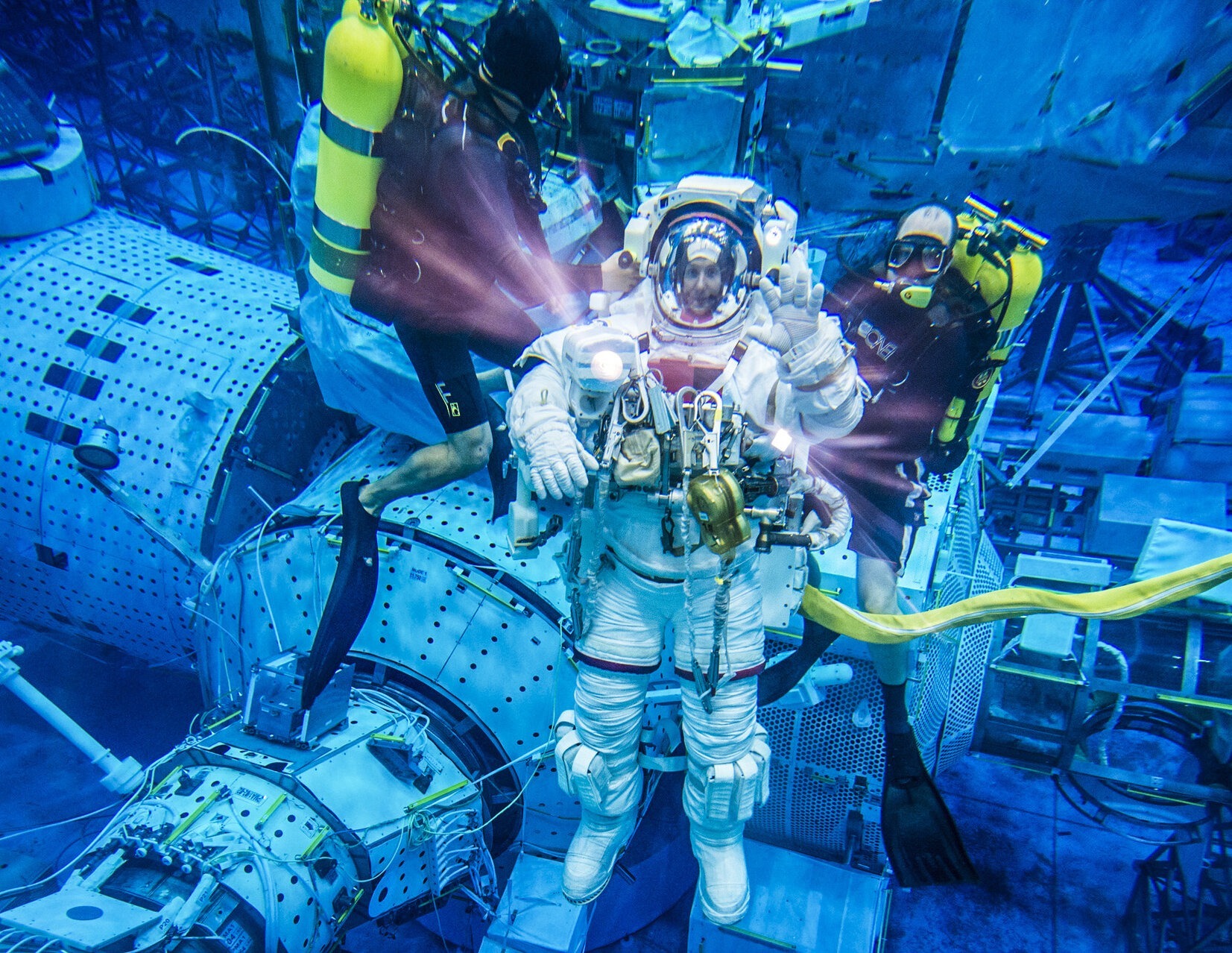 Underwater Neutral Buoyancy training. Image: ESA