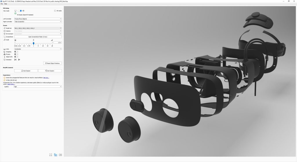 CAD to VR KeyVR
