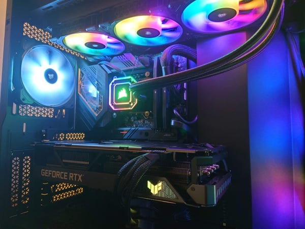 Inside look of a computer