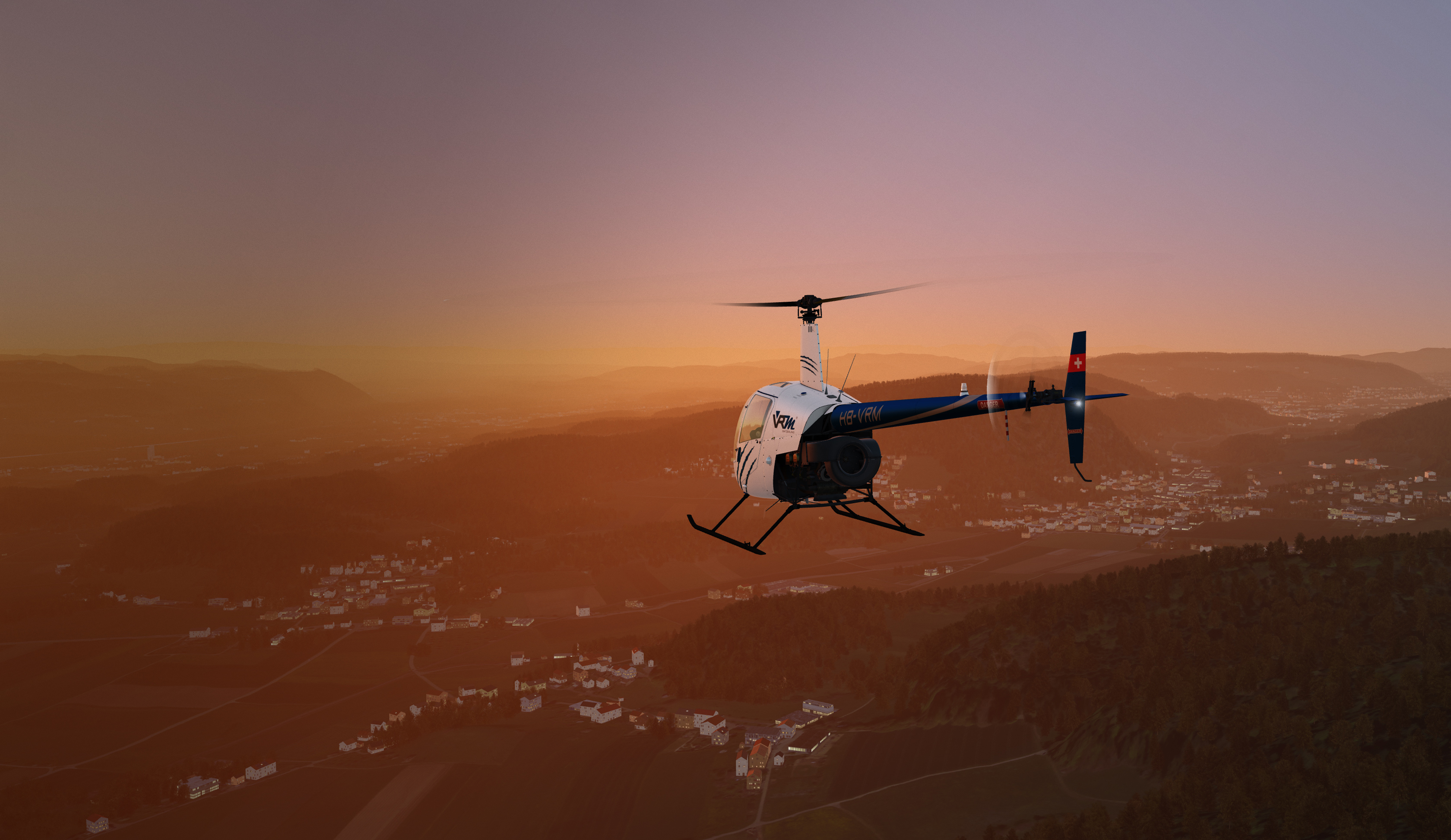 flight simulation in VR – Varjo and VRM Switzerland