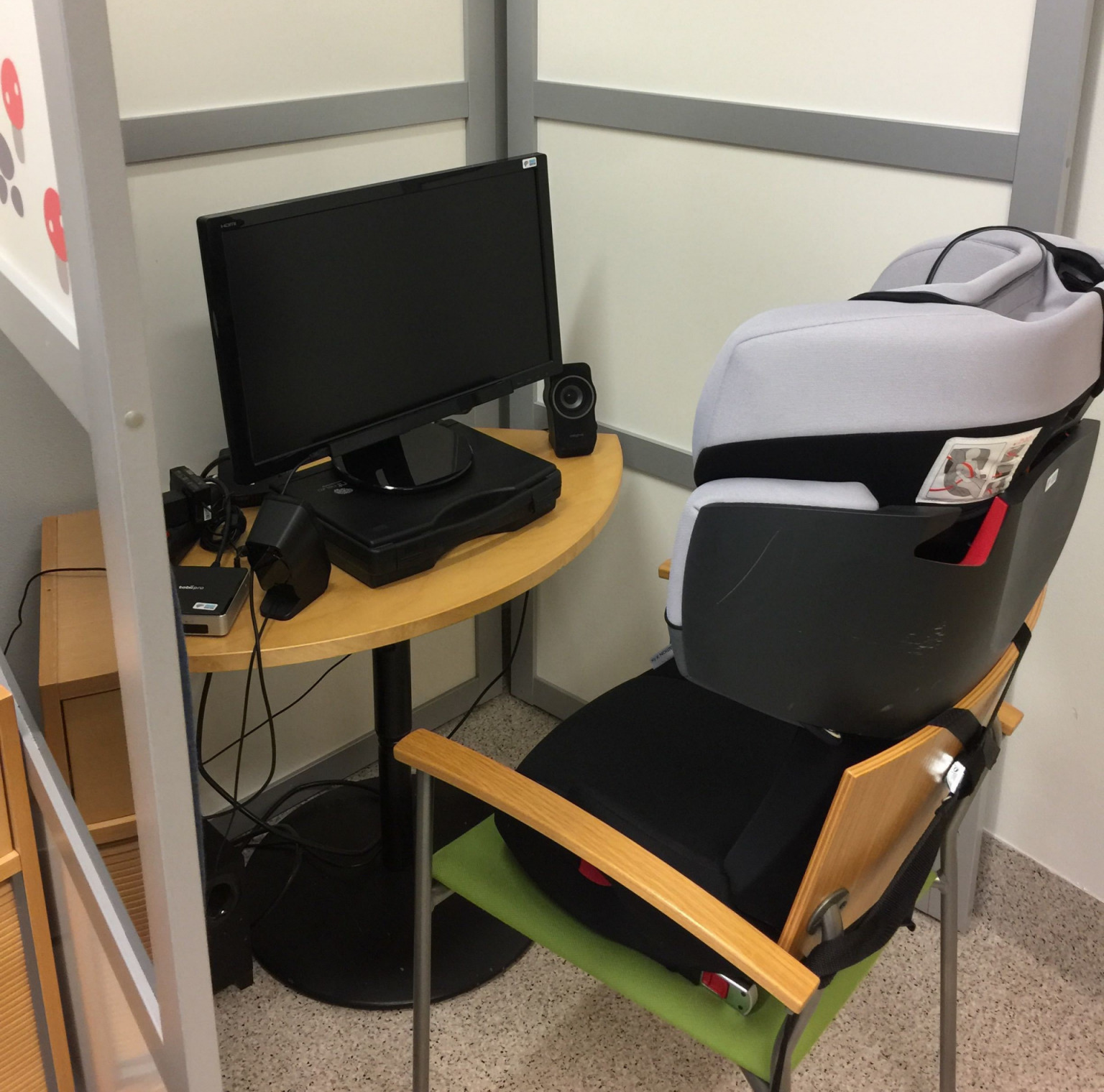 an example of a remote eye tracking setup for children
