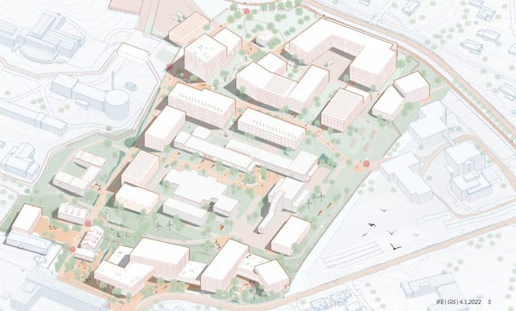Masterplan as drawn by Grape Architects
