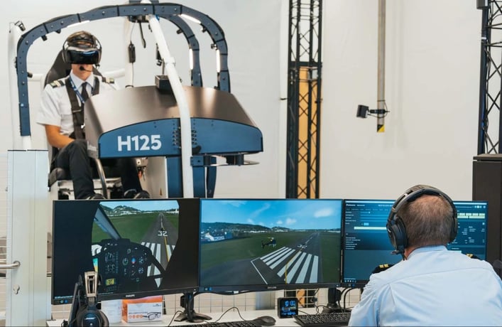 FAA approved VR flight simulation device