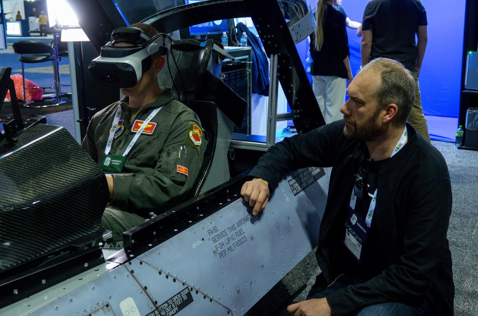 A flight simulator