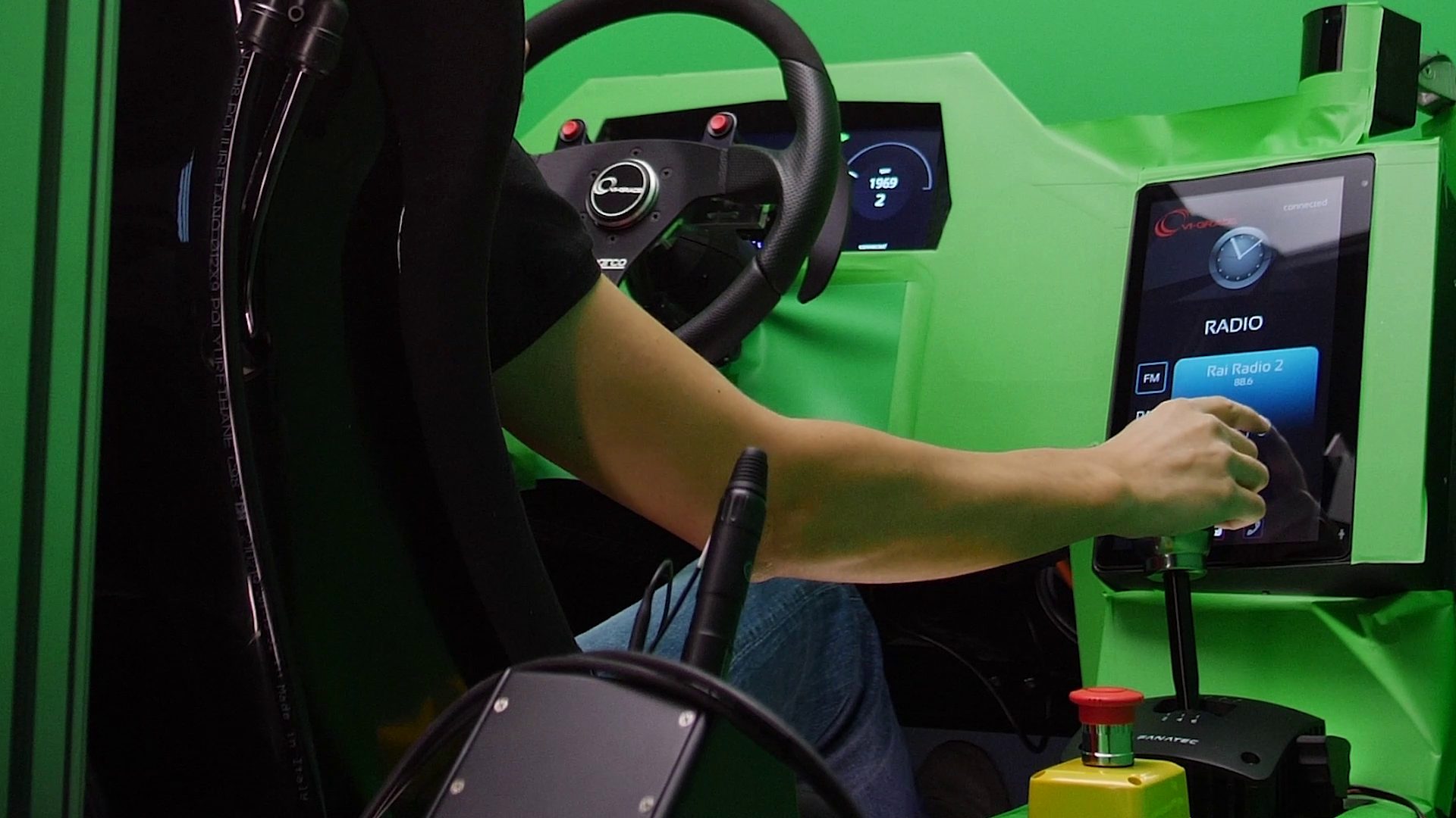 Chroma key car cockpit