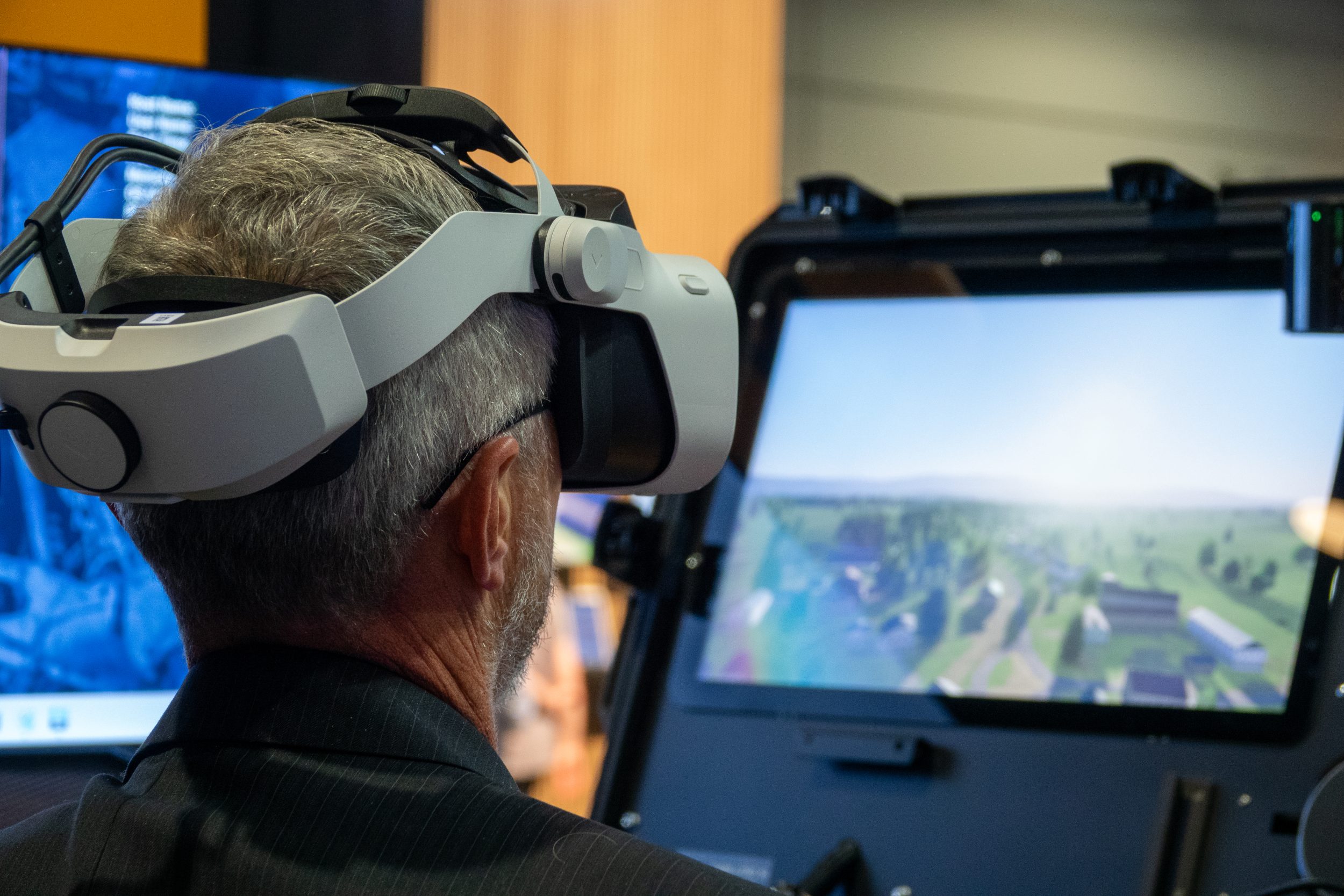 Inzpire drone operator trainee training in virtual reality