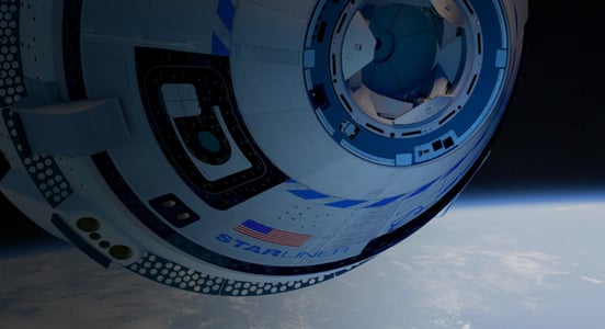Boeing Starliner in space